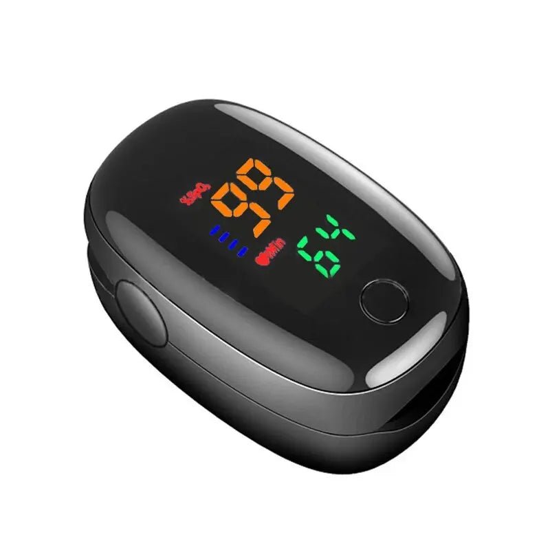 Keep your health in check with Danoz Finger Clip Heart Rate Meter! This sleek black gem oximeter easily measures your fingertip oxygen levels, Buy 1 Get 1 Free! - danozdirect