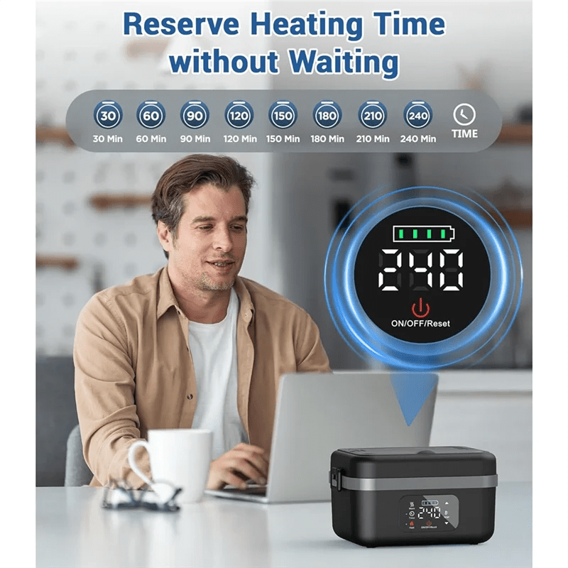 Keep your meals piping hot wherever you roam with this clever electric lunch box. The rechargeable heating system means no cords needed - danozdirect