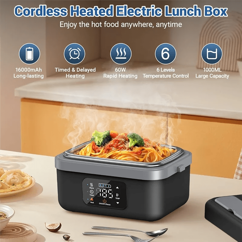 Keep your meals piping hot wherever you roam with this clever electric lunch box. The rechargeable heating system means no cords needed - danozdirect