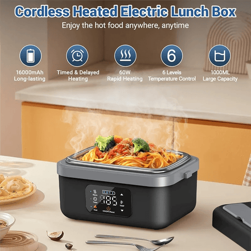 Keep your meals piping hot wherever you roam with this clever electric lunch box. The rechargeable heating system means no cords needed - danozdirect