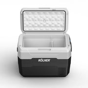 Kolner 40l Fridge Freezer Cooler 12/24/240v Camping Portable Esky Refrigerator - Black - danozdirect