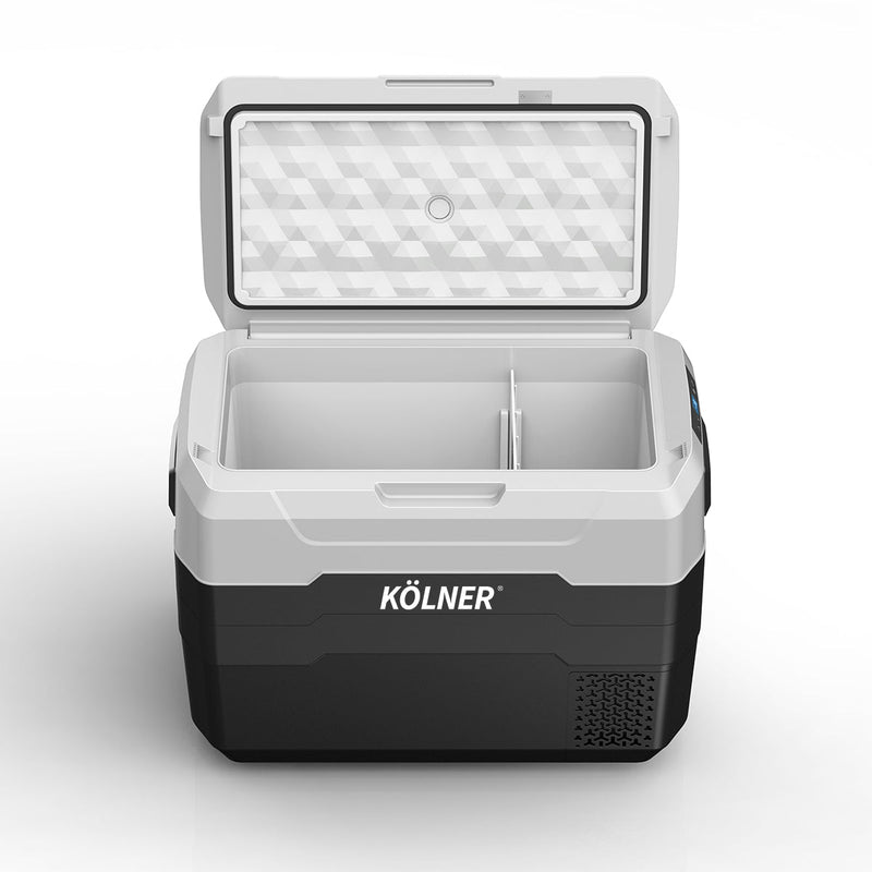 Kolner 40l Fridge Freezer Cooler 12/24/240v Camping Portable Esky Refrigerator - Black - danozdirect