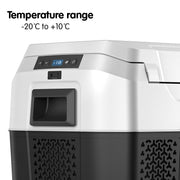 Kolner 40l Fridge Freezer Cooler 12/24/240v Camping Portable Esky Refrigerator - Black - danozdirect
