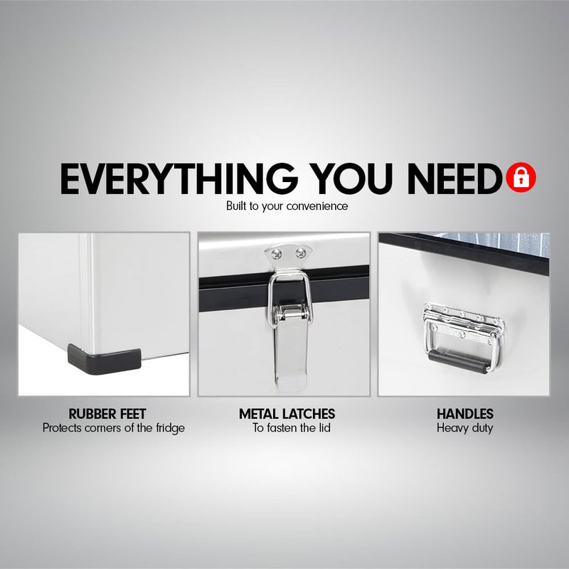 Kolner 80l Portable Fridge Cooler Freezer Camping Car Travel Refrigerator - danozdirect