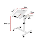 Laptop Desk Portable Mobile Computer Table Stand Adjustable Bed Study - danozdirect