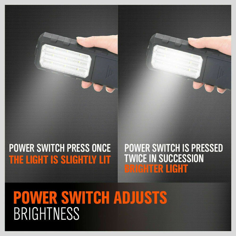 LED Light Camping Portable Magnetic Garage Work Auto Repair Torch Super Bright - danozdirect