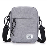Light Grey Mini Streetwear Oxford Cloth Crossbody Bag - Ultra - Light (200g) Fashion Sling Pack, Fits 8 - inch Tablet - danozdirect