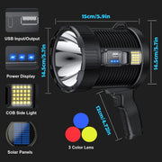 Light up your adventures with MightyLight Danoz Outdoors Rechargeable Spotlight! This super bright handheld flashlight packs a punch! - danozdirect
