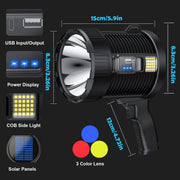Light up your adventures with MightyLight Danoz Outdoors Rechargeable Spotlight! This super bright handheld flashlight packs a punch! - danozdirect