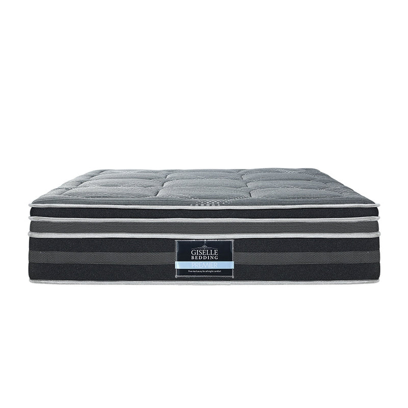 Luxurious comfort of Danoz Direct Giselle Bedding Mattress, featuring a 35cm thickness, bamboo cover for comfortable night's sleep Queen - danozdirect