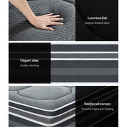 Luxurious comfort of Danoz Direct Giselle Bedding Mattress, featuring a 35cm thickness, bamboo cover for comfortable night's sleep Queen - danozdirect