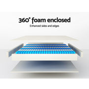 Luxurious comfort of Danoz Direct Giselle Bedding Mattress, featuring a 35cm thickness, bamboo cover for comfortable night's sleep Queen - danozdirect