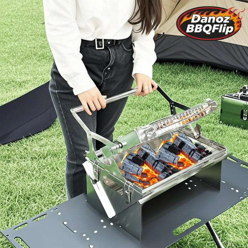 Master the art of outdoor cooking with Danoz BBQFlip, a revolutionary portable barbecue engineered for the discerning griller. Its innovative 360° rotating design eliminates hot spots - Free Postage