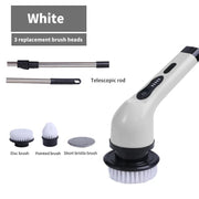 Make cleaning a breeze with Danoz 9 - in - 1 Wireless Electric Cleaning Brush! USB - rechargeable tool spins through grime in your kitchen, bathroom, and beyond - danozdirect
