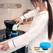 Make cleaning a breeze with Danoz 9 - in - 1 Wireless Electric Cleaning Brush! USB - rechargeable tool spins through grime in your kitchen, bathroom, and beyond - danozdirect