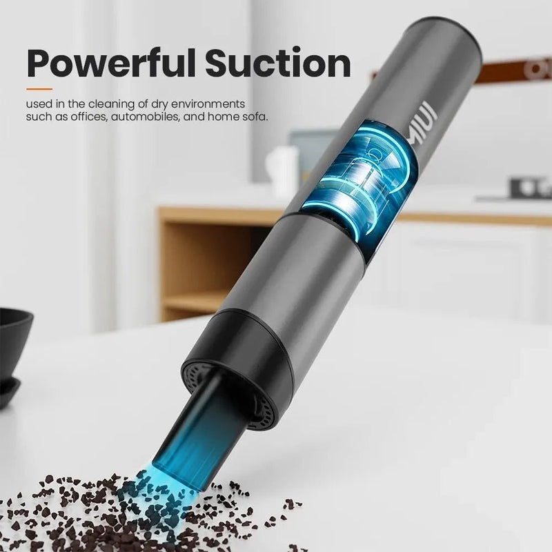 Make cleaning a breeze with Danoz Direct - MIUI Mini Portable Vacuum Cleaner! Cordless vacuum Incl. 3 suction heads - Incl. Delivery - danozdirect