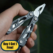 Master any outdoor challenge with this versatile stainless steel multi - tool pliers. Featuring a combination of cutting, gripping, and folding functions, it's engineered for camping, survival situations, and everyday carry - Buy 1 Get 1 Free! - danozdirect