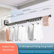 Maximize your laundry space effortlessly with Danoz Direct wall - mounted drying rack. Featuring Super strong suction cup - danozdirect