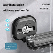 Maximize your laundry space effortlessly with Danoz Direct wall - mounted drying rack. Featuring Super strong suction cup - danozdirect