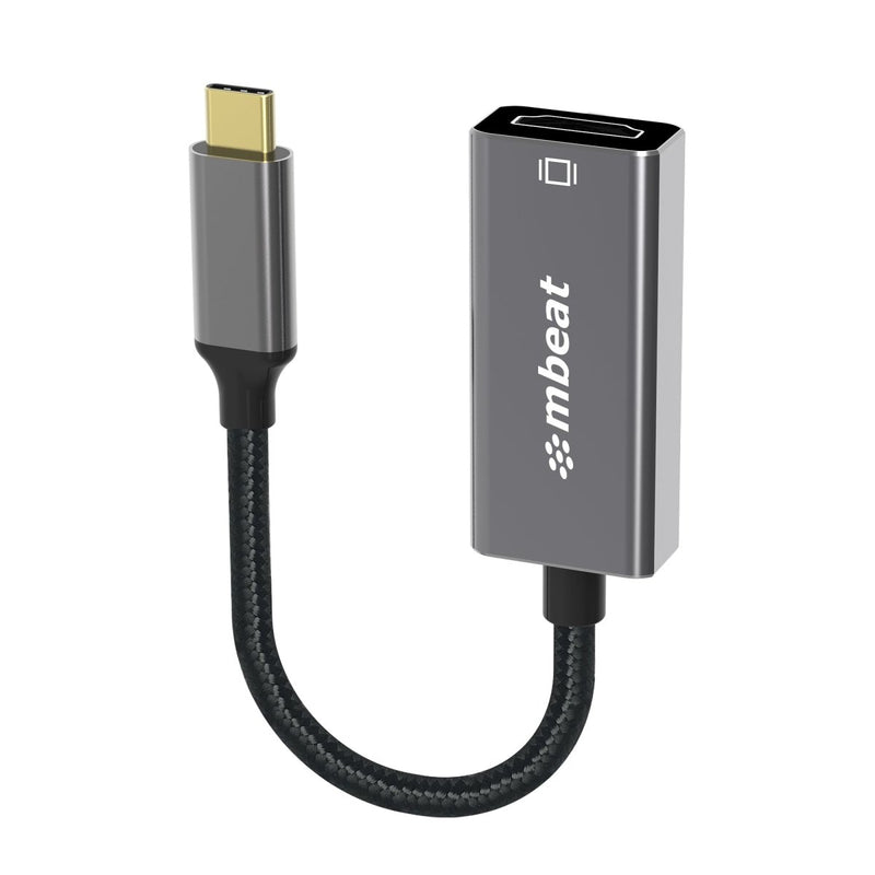 MBEAT Tough Link 1.8m Display Port Cable v1.4 - Connects Computer, Laptop to HDTV, Monitor, Gaming Console, Supports 8K@60Hz (7680×4320) - Space Grey - danozdirect