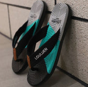 Men's Flip Flops with EVA - PVC Dual Sole, 3 Colors (Black/Blue/Green) for Comfort & Style for Summer Beach & Daily Wear(Black) - danozdirect