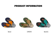 Men's Flip Flops with EVA - PVC Dual Sole, 3 Colors (Black/Blue/Green) for Comfort & Style for Summer Beach & Daily Wear(green) - danozdirect