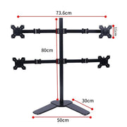 Multi - screen Desktop Monitor Stand Base - Lifts and Organizes - danozdirect