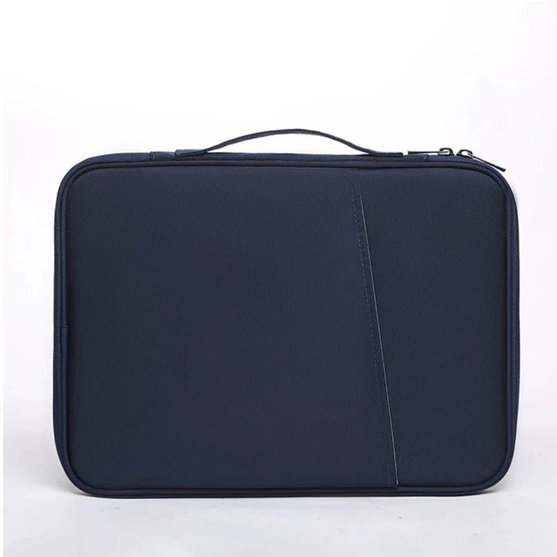 Navy blue 360° Protective Laptop & Tablet Sleeve with Accessory Organizer - Water - Repellent Carrying Case - danozdirect