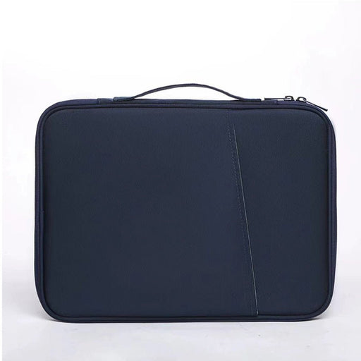 Navy blue 360° Protective Laptop & Tablet Sleeve with Accessory Organizer - Water - Repellent Carrying Case - danozdirect