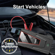 Never be stranded again! Danoz MightyJump Car Starter is your automotive guardian angel, packed with serious power in a compact package + Charge any other Device! - danozdirect