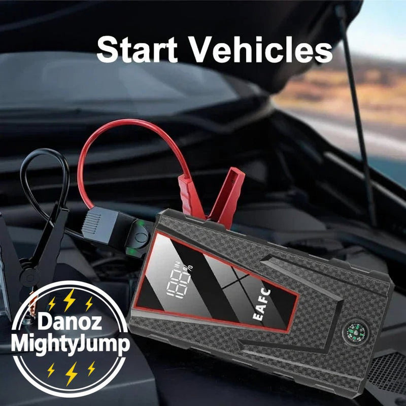 Never be stranded again! Danoz MightyJump Car Starter is your automotive guardian angel, packed with serious power in a compact package + Charge any other Device! - danozdirect