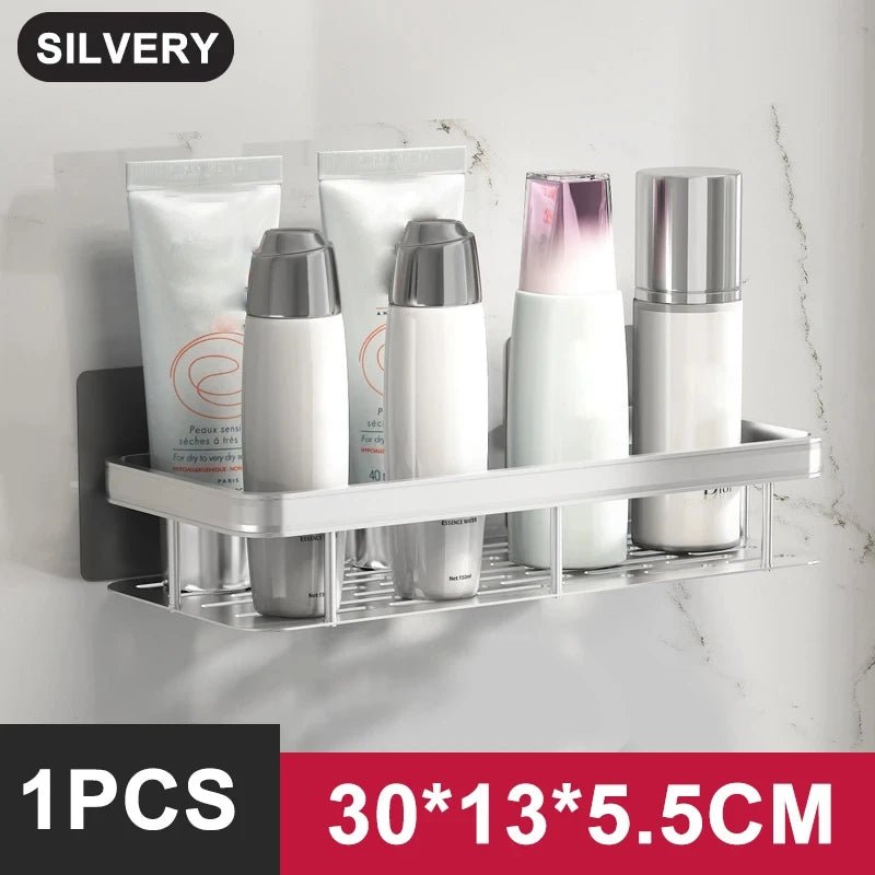 🛁No drilling bathroom shelf storage for shampoo, makeup, and other shower essentials without any drilling required. 🪛 Buy 1 Get 1 Free! - danozdirect
