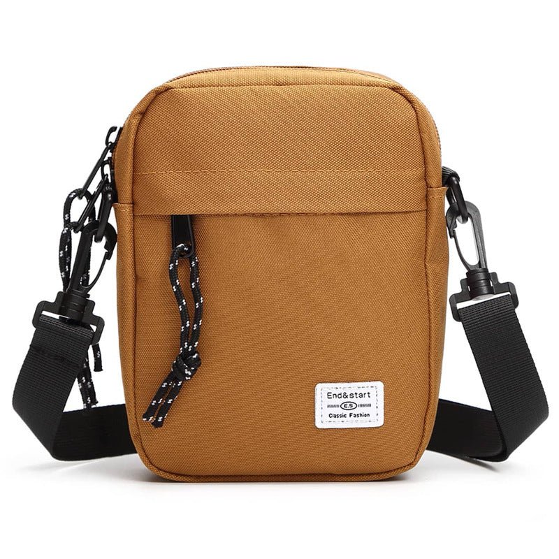 Ochre Mini Streetwear Oxford Cloth Crossbody Bag - Ultra - Light (200g) Fashion Sling Pack, Fits 8 - inch Tablet - danozdirect