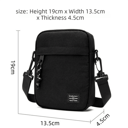 Ochre Mini Streetwear Oxford Cloth Crossbody Bag - Ultra - Light (200g) Fashion Sling Pack, Fits 8 - inch Tablet - danozdirect
