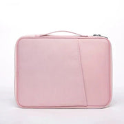 Pink 360° Protective Laptop & Tablet Sleeve with Accessory Organizer - Water - Repellent Carrying Case - danozdirect