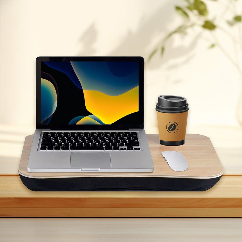 Portable Bamboo Laptop PC Table Lap Tray Workstation - danozdirect