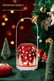 Portable Christmas LED Lantern - Dimmable, 3 Color Temps, 5200mAh Battery & Memory Function(Green) - danozdirect