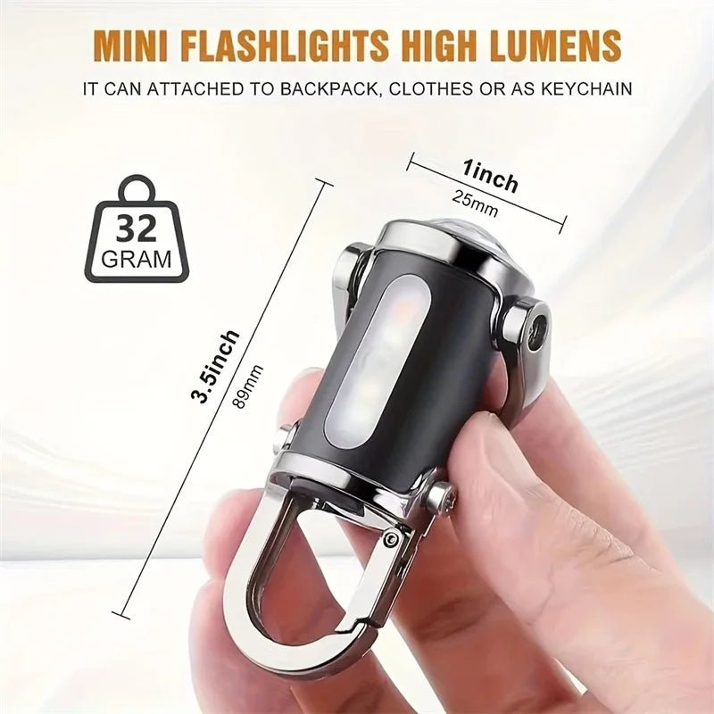 Danoz SmartLights mini COB LED keychain flashlight, Portable, Waterproof! Buy 1 Get 1 Free! - danozdirect