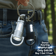 Danoz SmartLights mini COB LED keychain flashlight, Portable, Waterproof! Buy 1 Get 1 Free! - danozdirect