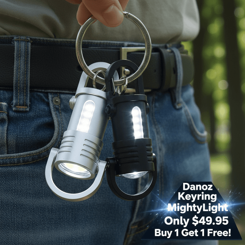 Danoz SmartLights mini COB LED keychain flashlight, Portable, Waterproof! Buy 1 Get 1 Free! - danozdirect