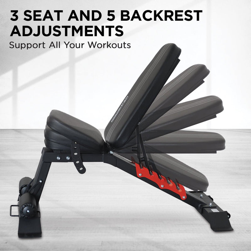 Powertrain Home Gym Adjustable Dumbbell Bench - danozdirect