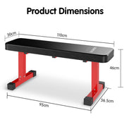 Powertrain Home Gym Flat Bench Press Fitness Equipment - danozdirect