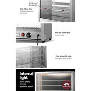 Present your culinary creations in style with Danoz Direct Devanti Commercial Food Warmer Hot Display Showcase Cabinet 64cm - danozdirect
