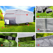Protect your caravan or campervan with Danoz Direct Weisshorn Caravan Cover. Its 4 layers provide UV and water resistance - danozdirect