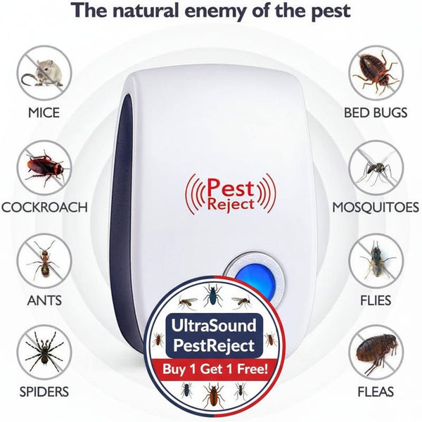 Protect your home effortlessly with Danoz PestReject Ultrasound pest Repeller - Buy 1 Get 1 Free! - danozdirect