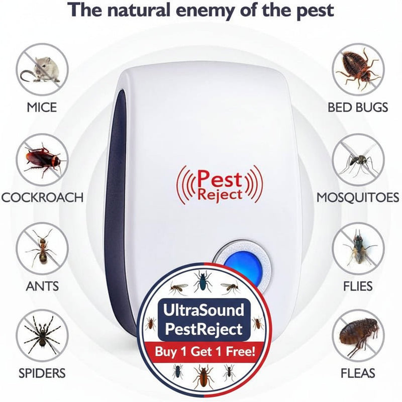 Protect your home effortlessly with Danoz PestReject Ultrasound pest Repeller - Buy 1 Get 1 Free! - danozdirect