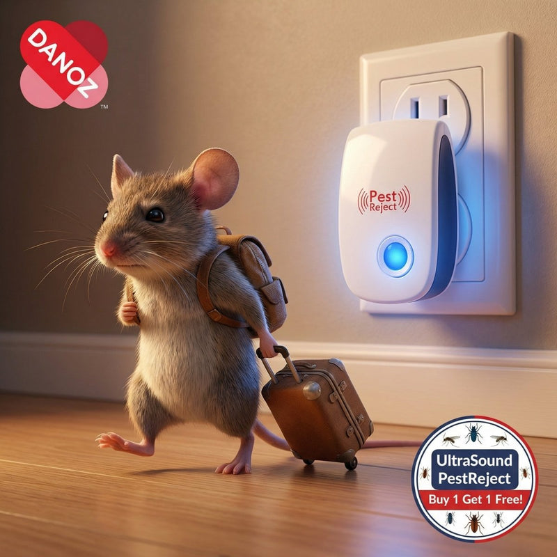 Protect your home effortlessly with Danoz PestReject Ultrasound pest Repeller - Buy 1 Get 1 Free! - danozdirect