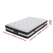 Relaxation and bliss with Danoz Direct Giselle Bedding 30cm Mattress. Featuring 400GSM Microfibre Bamboo Quilt Super King - danozdirect