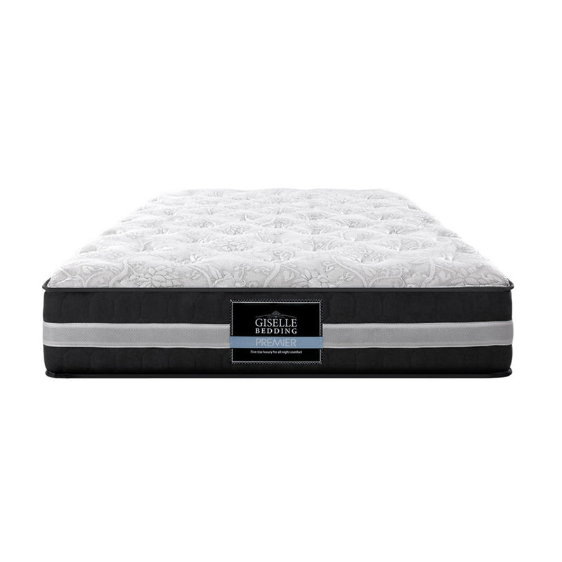 Relaxation and bliss with Danoz Direct Giselle Bedding 30cm Mattress. Featuring 400GSM Microfibre Bamboo Quilt Super King - danozdirect
