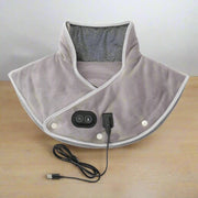 Relieve tension with Danoz Direct Electric Heating Shoulder Neck Pad Massager. USB - powered cervical brace wrap uses thermal compress - danozdirect